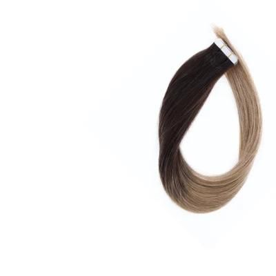 Brazilian Tape Human Hair for Woman Extensions Straight 20PCS/Lot 100% Remy Hair Skin Weft Blonde Brown Red Color 16-24 Inches