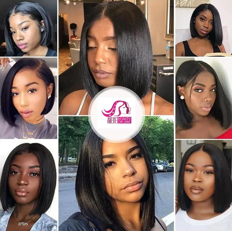 Large Stock Bob Hair Wigs with Short Human Hair Lace Wig