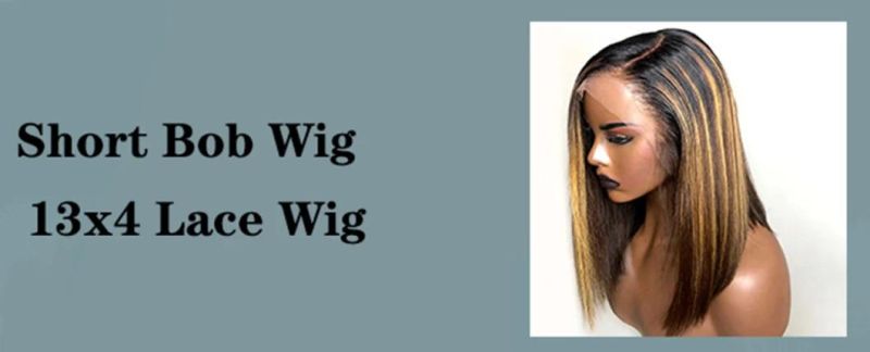 Ombre Brown Straight Wig 150% Lace Front Human Hair Wigs for Women Brazilian Remy Hair Pre Plucked Lace Wig with Baby Hair 26 Inch