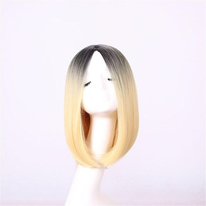 Custom Colorful Cosplay Straight Front Full Lace Hair Hairpiece Wig
