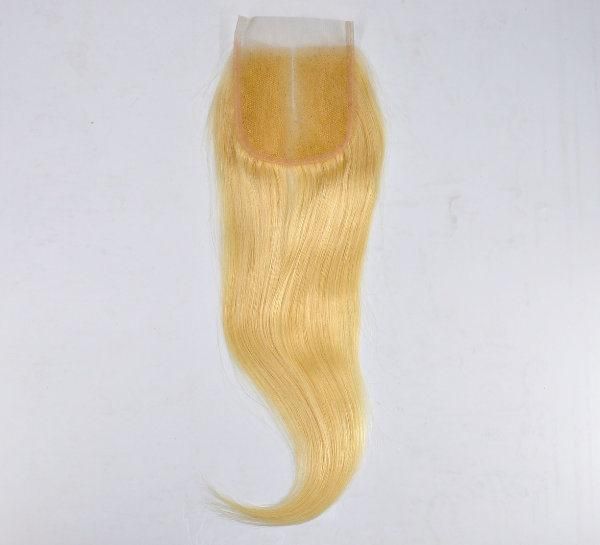 Blonde Human Hair Lace Closure at Wholesale Price (Straight)