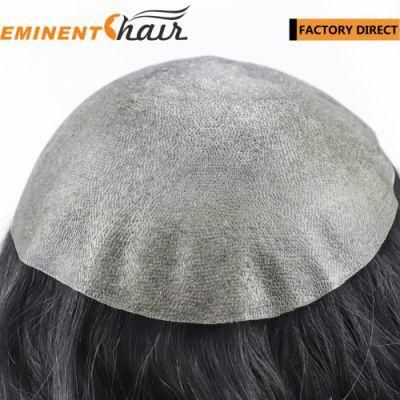 Skin Men&prime;s Toupee Indian Hair Human Hair Toupee Hair Replacement