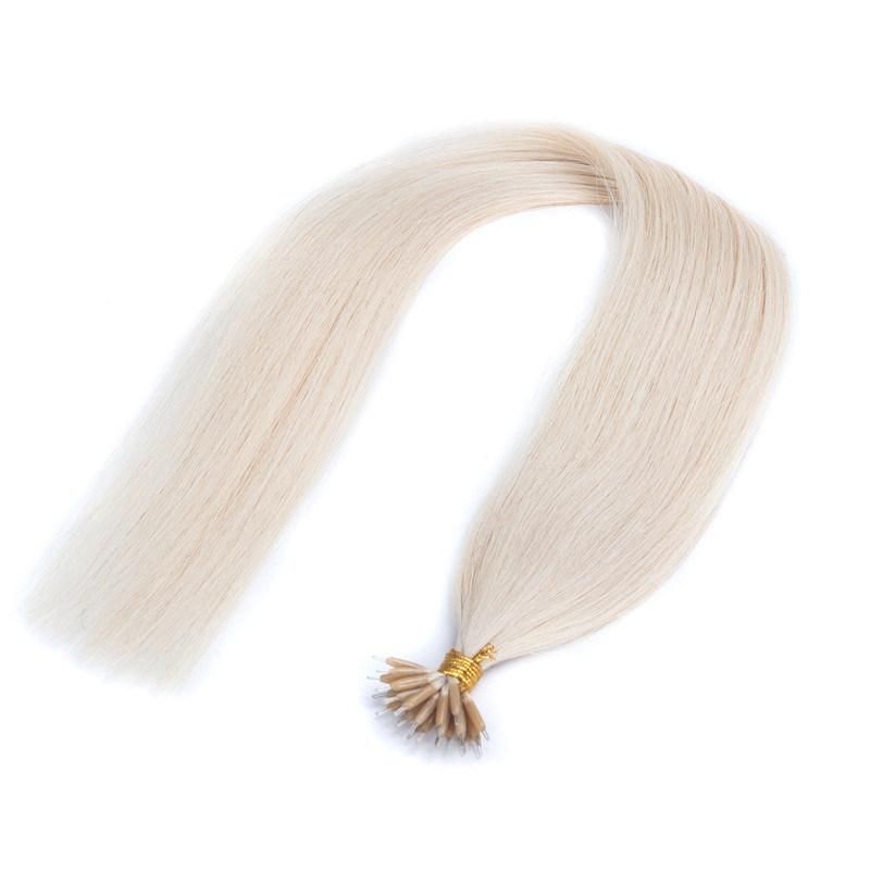 Micro Loop Ring Hair Extensions Nano Rings Human Hair 50g Micro Link Hairpieces 22 Inch