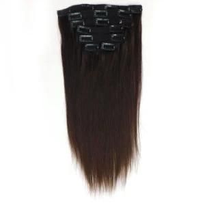 Peruvian Straight Dark Brown Clip-in 100% Human Hair