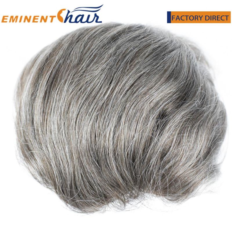 All Backwards Toupee Fine Mono with PU and Scallop Ez-on Front Topper