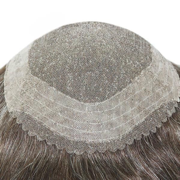 Ljc469 Fine Welded Mono with 1 1/2" Double Layer Around Human Hair System