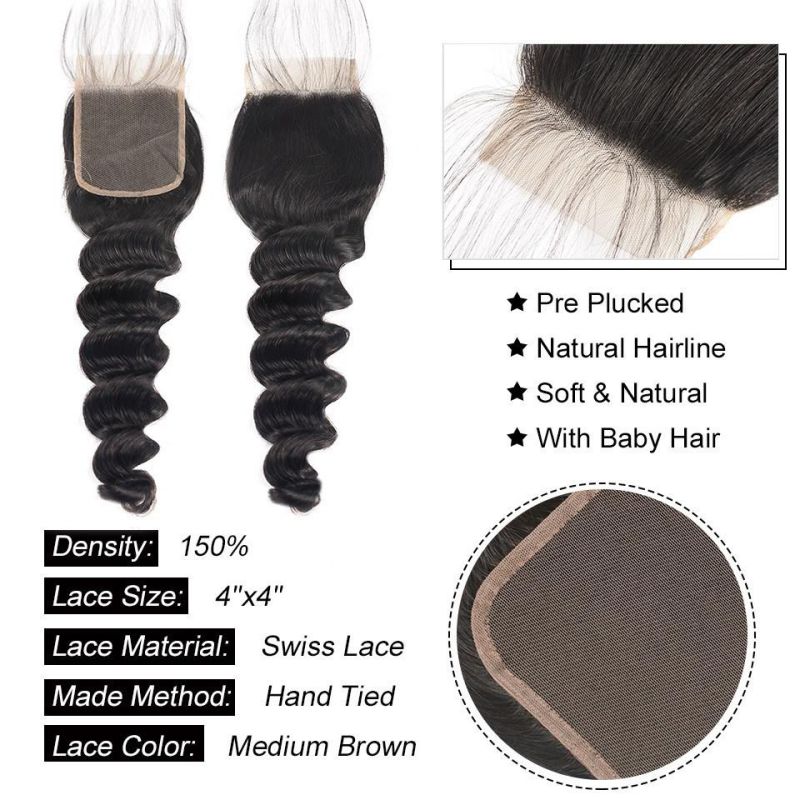 Kbeth Lace Frontal Toupees for Black Woman Winter Gift Good Quality 100% Brazilian 12 Inch Loose Wave Custom Indian Hair Toupee From Original Factory