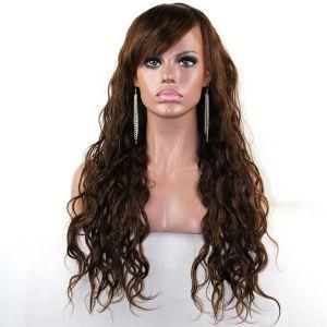 Remy Hair 4# Water Wave Full Lace and Lace Front Human Hair Wigs