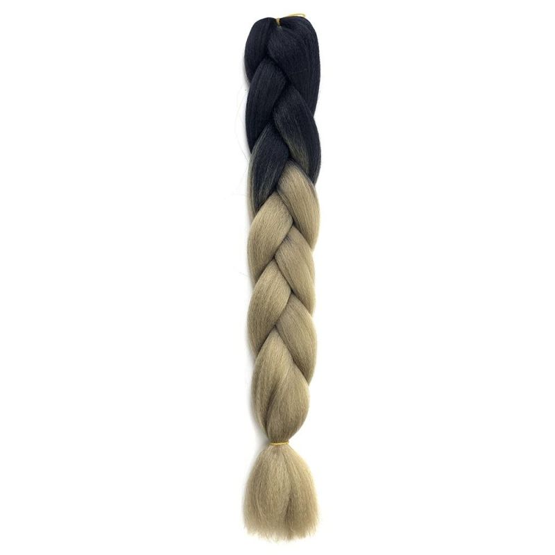 Kbeth Synthetic Hair Ombre Braiding Pre Stretched Expression Jumbo Hair Braid Crochet Braids for African Hair Extensions in Stock
