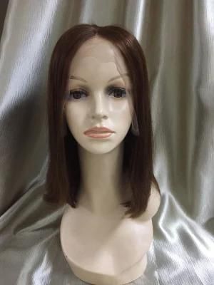 Brown Color Not Too Dark Color Human Hair Lace Wig