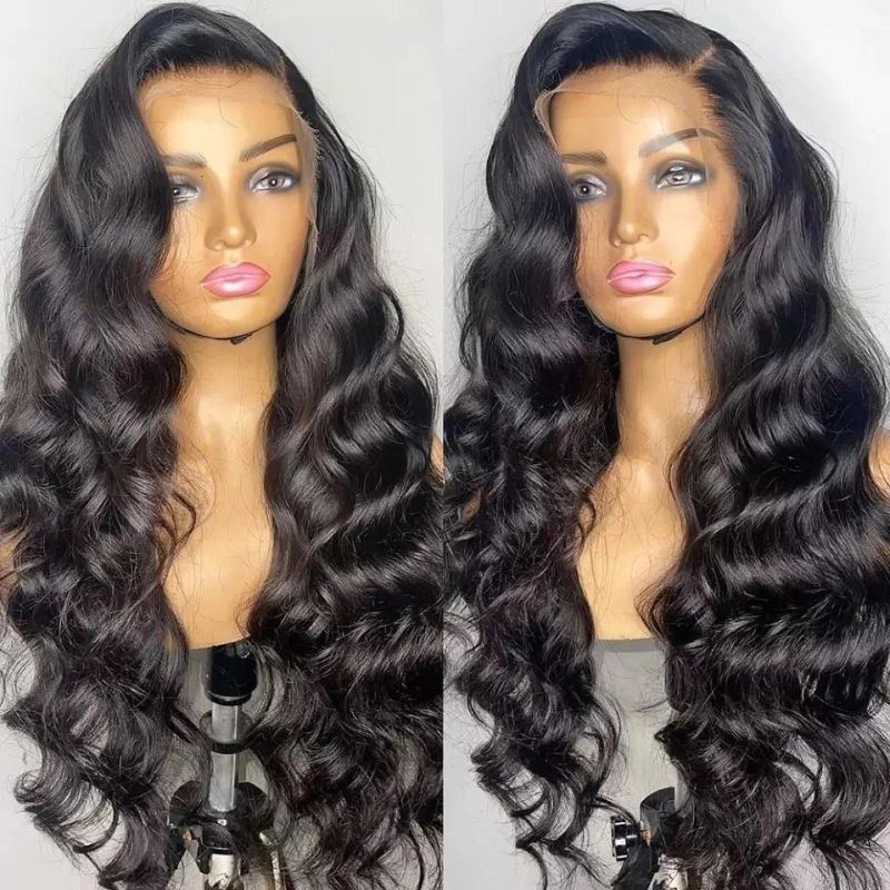 13X4 Lace Front Human Hair Wigs 150% Density, Unprocessed Brazilian Virgin Hair Free Part Wig Pre Plucked with Baby Hair 22inch