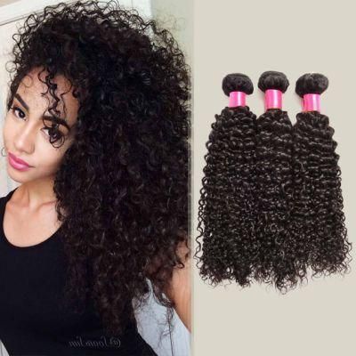 Wholesale Natural Color Virgin Cuticle Kinky Curly Human Hair Weaving