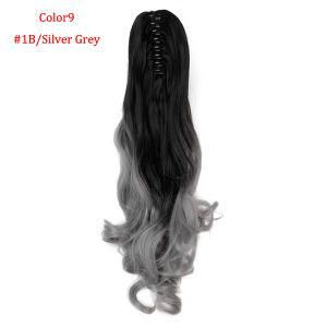 Ponytail Human Hair Extensions Wig with Clips