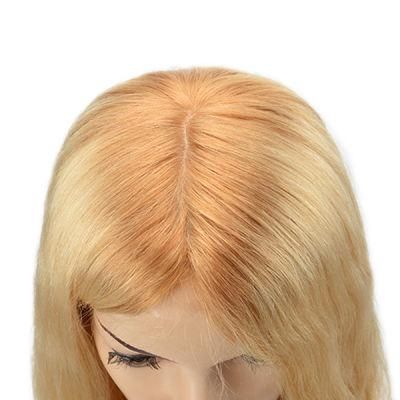 Full French Lace Wig Silk Top Long Human Virgin Hair Women Hair Systems