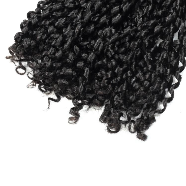 Double Drawn Human Hair Pixie Curly Bundle Human Hair Extension