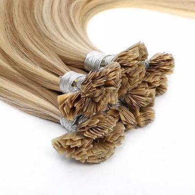1g Strand Body Wave Nail Tip Hair for Woman Extensions Keratin on Capsule Machine Made Remy Fusion Nail Hair Blonde 50PCS 20&quot;