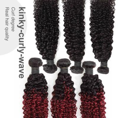 Human Hair Kinky Curly Hair Wig Bundles in Bulk Hair Extensions