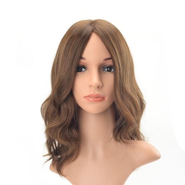 Long Hair Long Layer Light Brown Tone Wavy European Virgin Hair Human Lace Wig