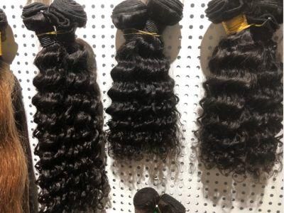 Cheap Unprocessed Customized Deep Wave Brazilian Human Hair