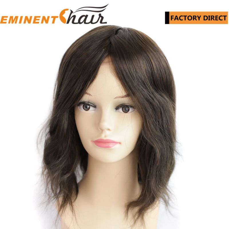 Lace Front Human Hair Mono Wig for Women