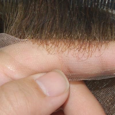 Transparent Poly with French Lace Front Human Hair Wig