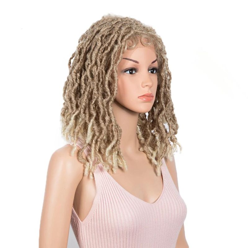 Dreadlock Braids Wig for Black Women Crochet Twist Dreadlock Hair Wig Twists Fiber Hair Synthetic Hair Lace Front Hair Wigs