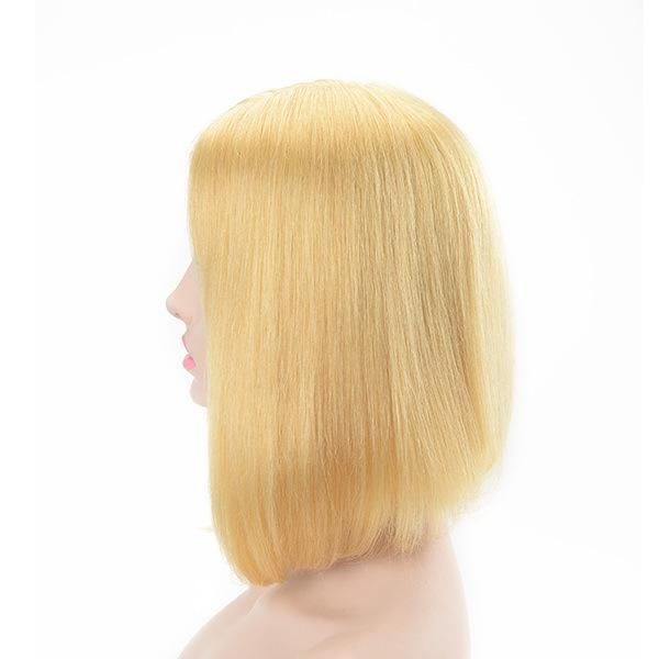 Blond 613 Color Bob Style Human Hairpiece