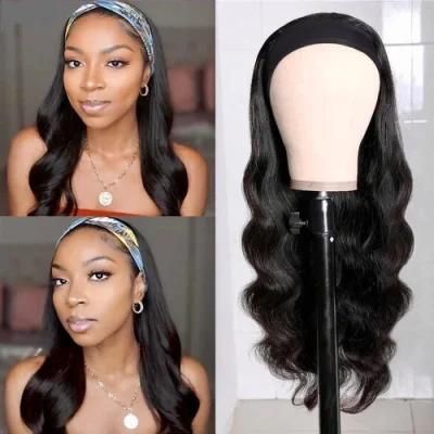 Adjustable Headbang No Lace Wig for Woman Headband Wigs