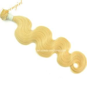 Fast Delivery Double Drawn Virgin Human Hair Weft 613 Full Cuticle Layered Blond Remy Russian Hair