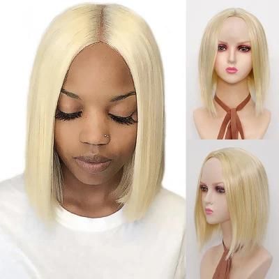 Factory Wholesale 12 Inch Short Synthetic Wig Bob Ash Blond Shorts Wig