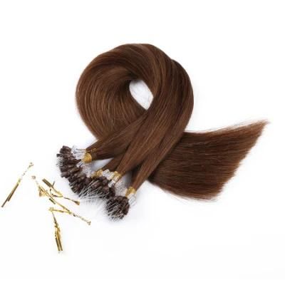 16-24inch 50PCS 1g/S Nano Ring Micro Beads Hair Extensions Non-Remy 100% Human Pre-Bonded Straight Brazilian Hair