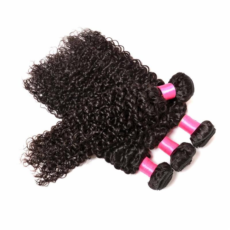 Free Sample Cuticle Aligned Raw Virgin Hair Bundles with Closure