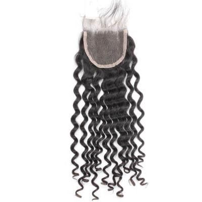 Swiss Lace Monowith Black Curl Hairpiece