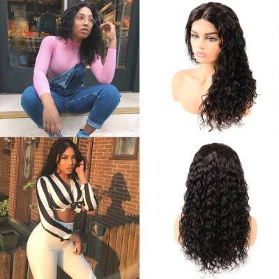 Wholesale 22 Inch Human Hair 4*4 Lace Front Wig Water Wave