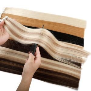 100% Human Hair Tape in Hair Extensions Straight Hair