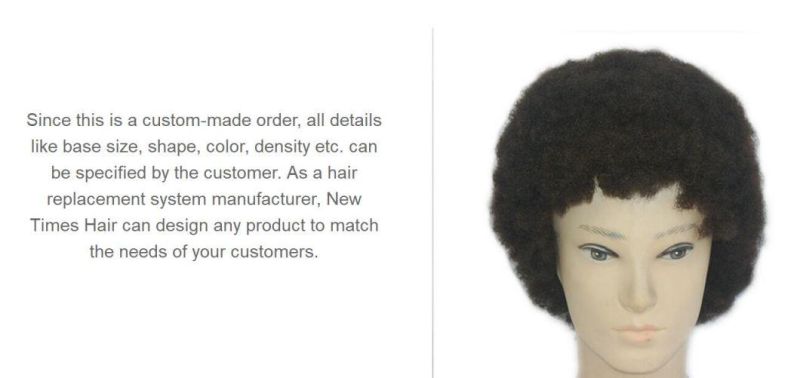 Luxury Afro Wig Uni Sex - Best Quality Full Skin Base - Natural Finish