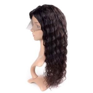 Factory Supply Deep Wave Human Hair High Quality Black Full Lace Wigs