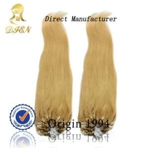 Loop Micro Rings Beads Tipped 6A Remy Human Hair Extensions