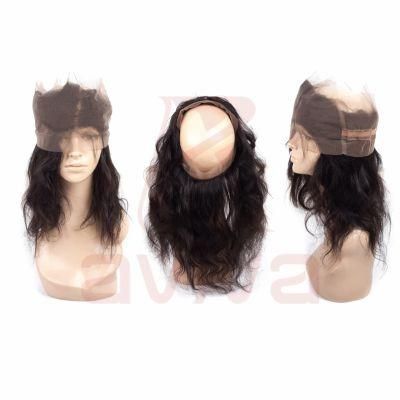 Wholesale 360 Lace Frontal Closure Brazilian Body Wave Closure Baby Hair Around Remy Human Hair Closure