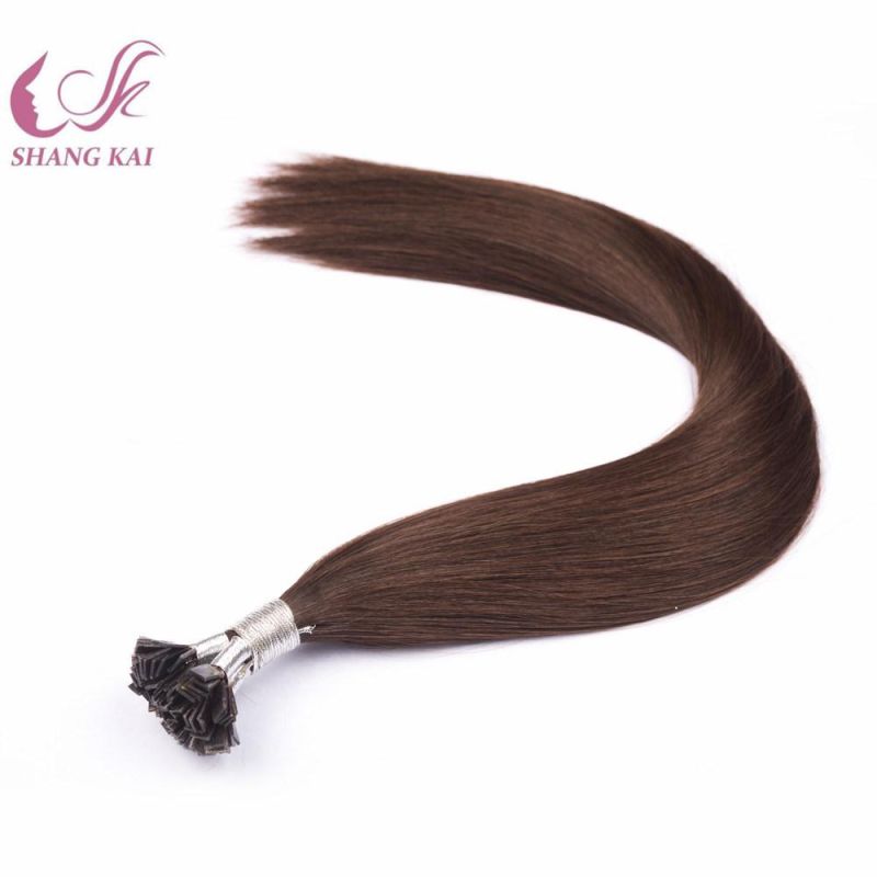 Cheap Wholesale Human Hair Extension Pre Bonded Hair Extensions Flat Tip Russian Hair