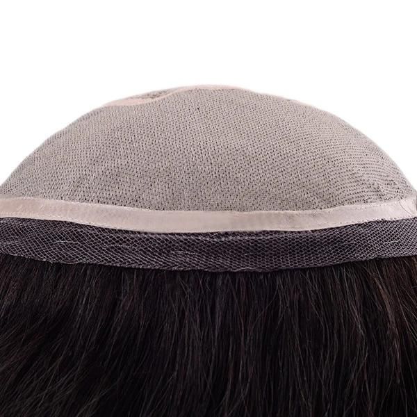 Silk Women Hair Systems with Mono Base and Double Lace Ended on Edge Women′s Toupee