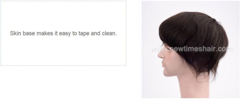 Real Human Hair Mens Wigs Natural Look