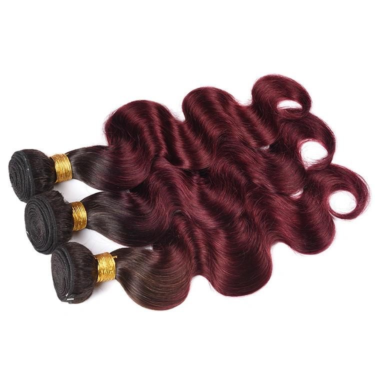 Body Wavy 100% Brazilian Hair Bundles Wholesale Hair Extensions #T1b/99j