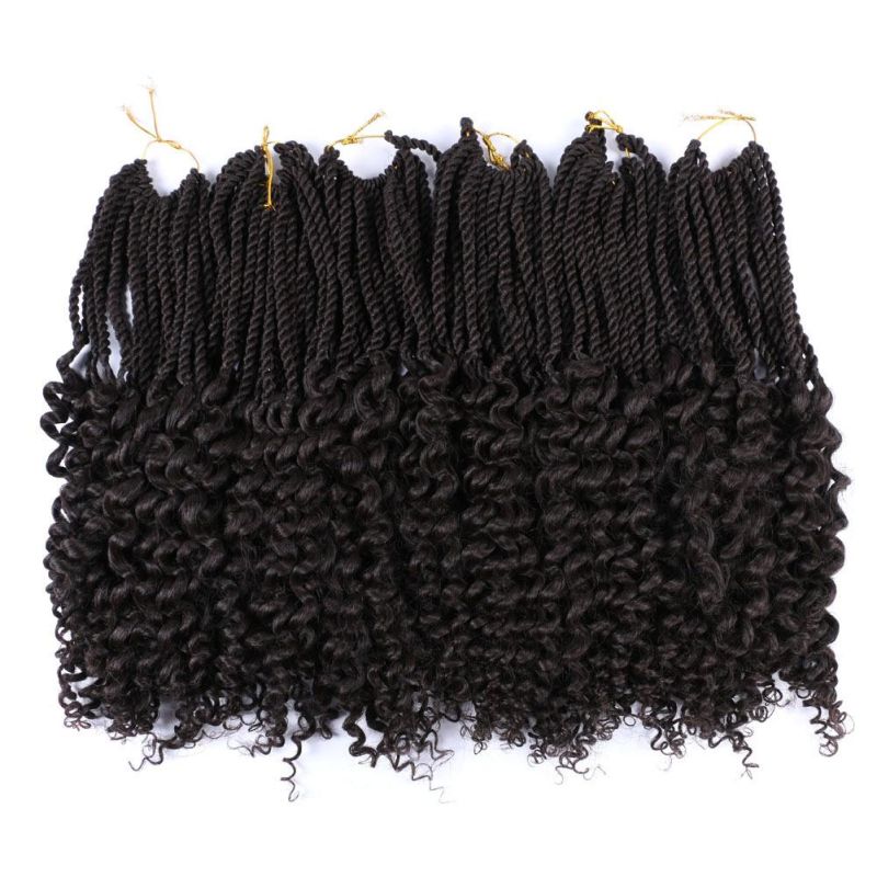 22 Strands/Pack Senegalese Twist Hair Curly Ends Body Wave Crochet Braid Hair Extension