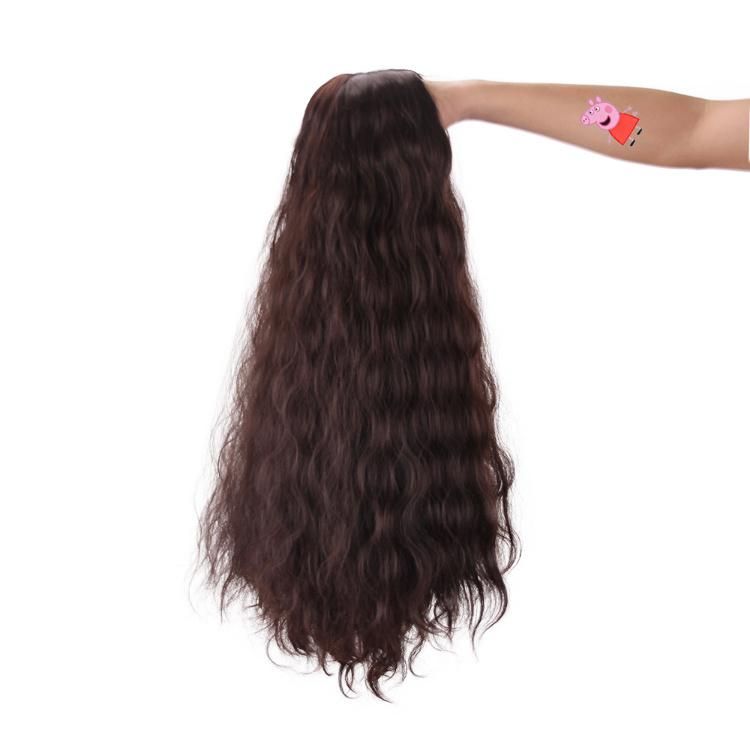 Synthetic Side Partial High Temperature Fiber Corn Perm Long Curly Hair Wig