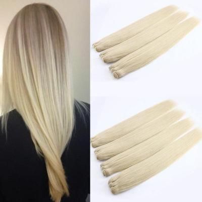 Brazilian Human Hair Weft Blonde Hair Weave Natural Hair