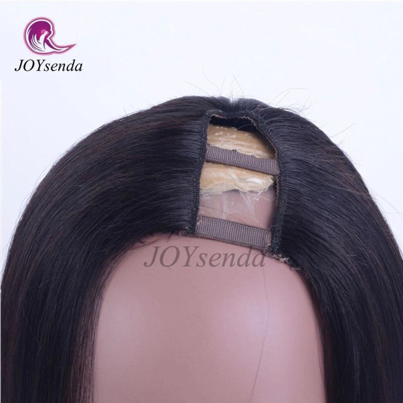 Cheap Price Indian Virgin Human Hair Machine Made U-Part Wig