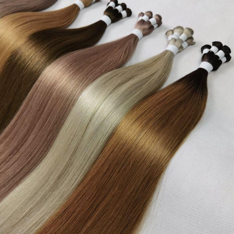 Kbeth Human Hair Bulk for Ladies 2021 Fashion Remy 18′′ 20′′ 22′′ 24′′ 26′′ 28′′ 30′′ Long Straight Custom Ready to Ship Popular Hair Brown Bulks for Women