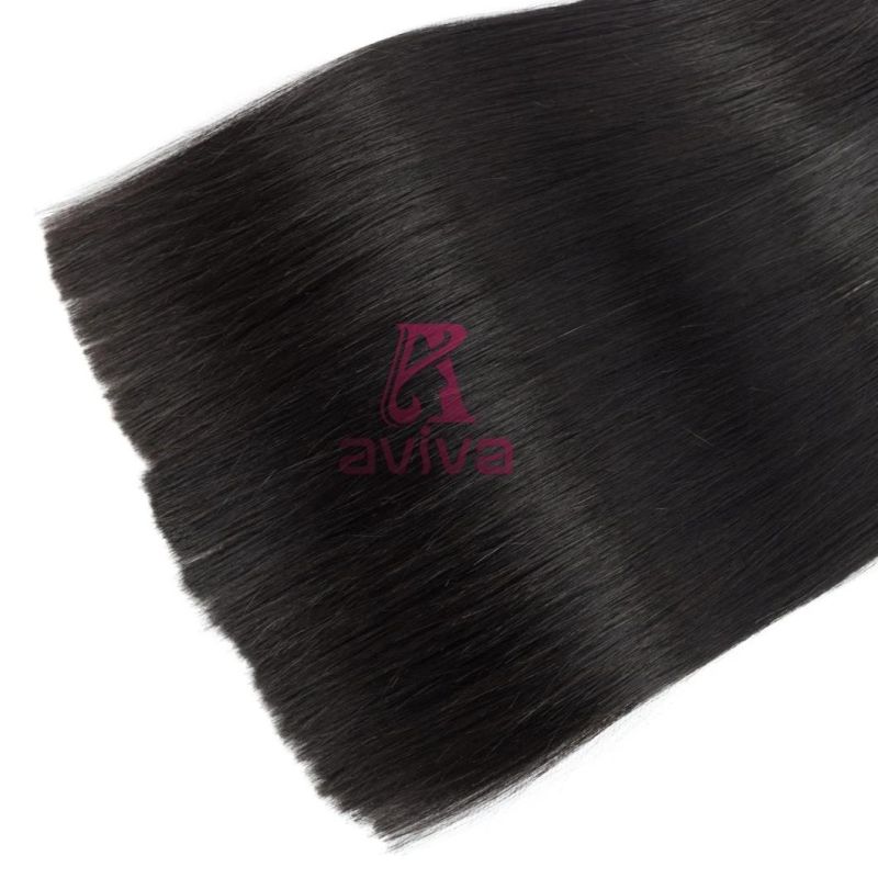 Brazilian Virgin Human Hair Extension Straight Weaving