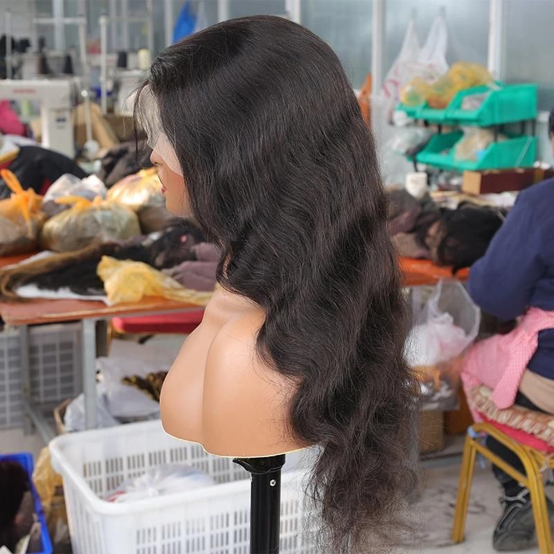Delivery 100% Natural Lace Human Hair Wig, Unprocessed Indian Women Hair Wig